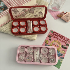 Sweet Bunny Garden Coloured Contact Lens Case