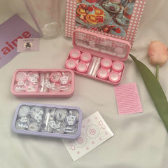 Summer With Cats Coloured Contact Lens Case