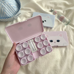 Kitten Puppy Head Coloured Contact Lens Case
