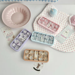 Ice Cream And Cake Coloured Contact Lens Case