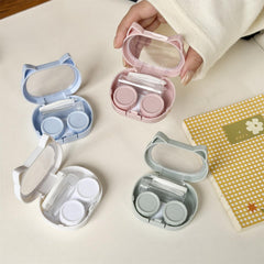 Cute Cat-Ear Coloured Contact Lens Case