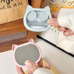 Cute Cat-Ear Coloured Contact Lens Case