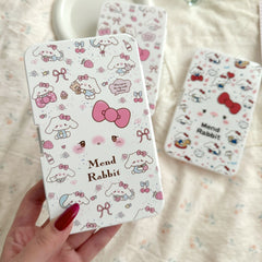 Pastel Bow Lop Ear Bunny Diary Coloured Contact Lens Case