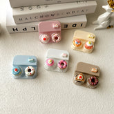 Lovely Pastel-Style Cake Coloured Contact Lens Case