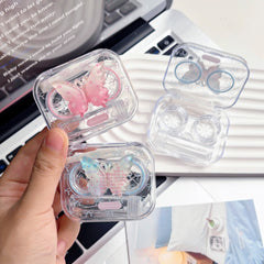 Crystal Gradient Butterfly Coloured Contact Lens Case