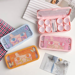 Manga Butterfly Eyes Coloured Contact Lens Case