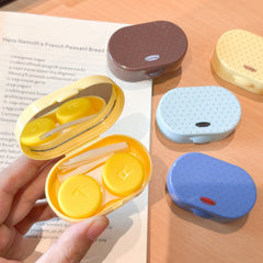 Retro Polka Dot Coloured Contact Lens Case