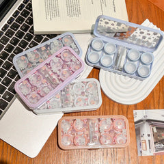 Cozy Bear Tea Party Coloured Contact Lens Case