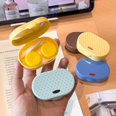 Retro Polka Dot Coloured Contact Lens Case