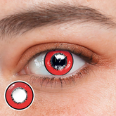 Cosplay Element Red Prescription Coloured Contact Lenses