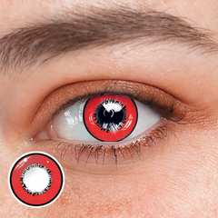Cosplay Element Red Prescription Coloured Contact Lenses