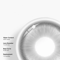 Cosplay Fairy Gray Coloured Contact Lenses