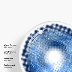 Cosplay KOI Dark Blue Coloured Contact Lenses