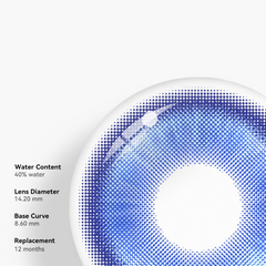 Cosplay Fairy Dark Blue Coloured Contact Lenses