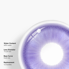 Cosplay Fairy Blue Purple Coloured Contact Lenses