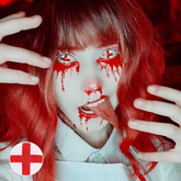 Cosplay Red cross Coloured Contact Lenses
