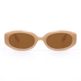 Rebecca Retro Round Brown Sunglasses