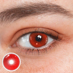 Cosplay Fallen Angel Red Coloured Contact Lenses
