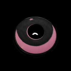 Halloween Moon Star Pink Coloured Contact Lenses