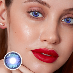 Cosplay Butterfly Blue Coloured Contact Lenses