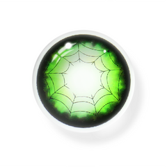 Cosplay Spider Web Green Coloured Contact Lenses