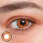 Cosplay Queen Orange Brown Coloured Contact Lenses