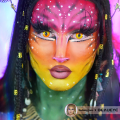 Halloween DragonMaid Yellow Coloured Contact Lenses