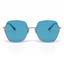Wanda Geometric Blue Sunglasses