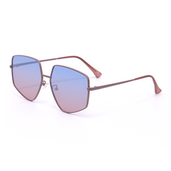 Bella Geometric Blue Sunglasses