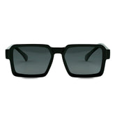 Julianne Rectangle Black Sunglasses