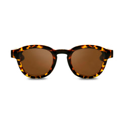 Wilma Retro Round Tortoiseshell Sunglasses