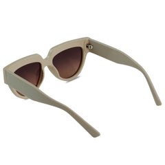Rita Retro Squared Champagne Sunglasses