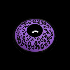 Cosplay Leopard Purple Coloured Contact Lenses
