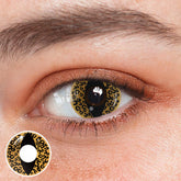 Cosplay Cat Eye Leopard Brown Coloured Contact Lenses