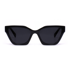 Adrienne Cat eye Black Sunglasses