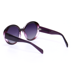 Lara Retro Round Purple Sunglasses