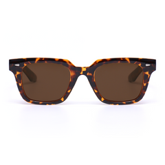 Thelma Retro Square Tortoiseshell Sunglasses