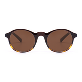 Teresa Retro Round Brown Sunglasses