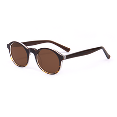 Teresa Retro Round Brown Sunglasses
