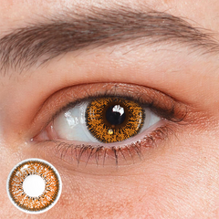 Cosplay Succubus Brown Coloured Contact Lenses