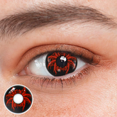 Cosplay Spider Jade Red Coloured Contact Lenses