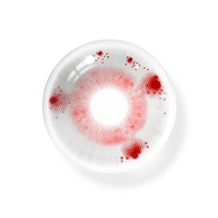 Cosplay Sad Clown Tears Red Coloured Contact Lenses