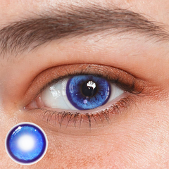 Cosplay Thermo Aura Blue Coloured Contact Lenses