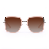 Solange Geometric Pink Sunglasses