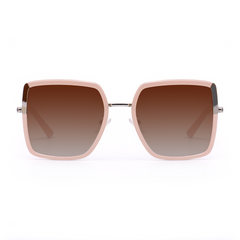 Solange Geometric Pink Sunglasses