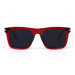Amara Retro Square Red Sunglasses