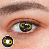 Cosplay Twin Abyss Eyes Yellow Coloured Contact Lenses