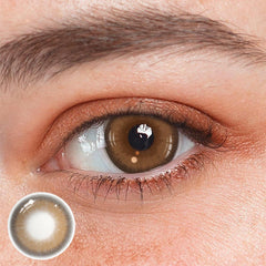 Adelina Coffee Prescription Coloured Contact Lenses - BEAUEYE (UK)