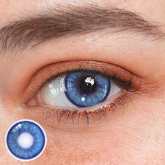 Amaretto Blue Prescription Coloured Contact Lenses - BEAUEYE (UK)