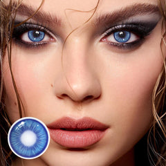 Amaretto Blue Prescription Coloured Contact Lenses - BEAUEYE (UK)